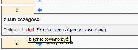 Aktywacja dostępu do słownika 6